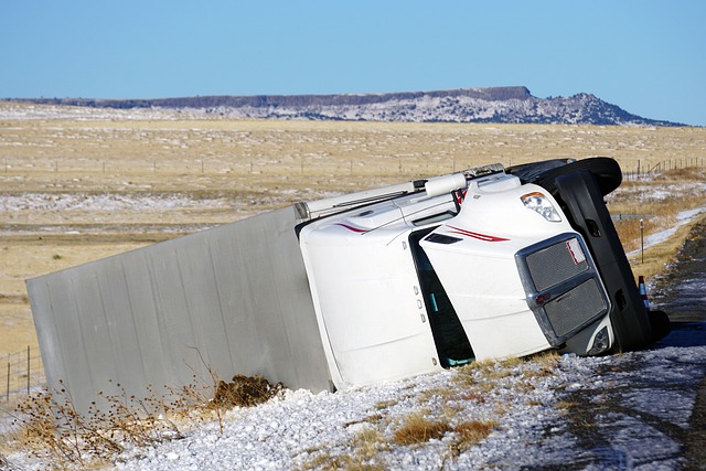 truck rollover accident