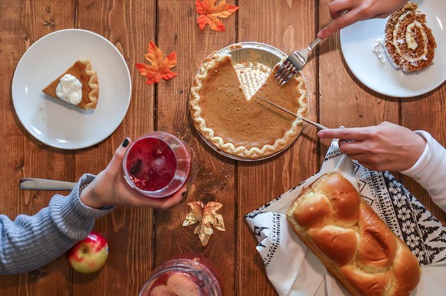 thanksgiving dinner on table