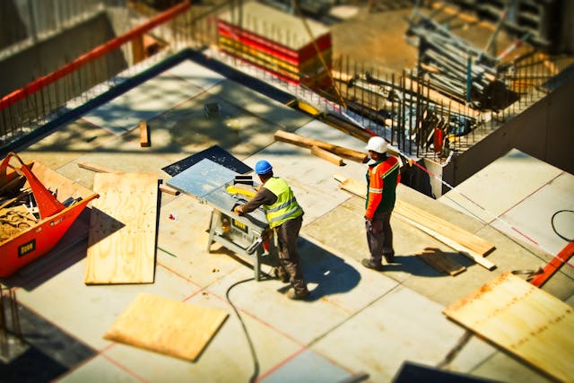 construction workers on jobsite