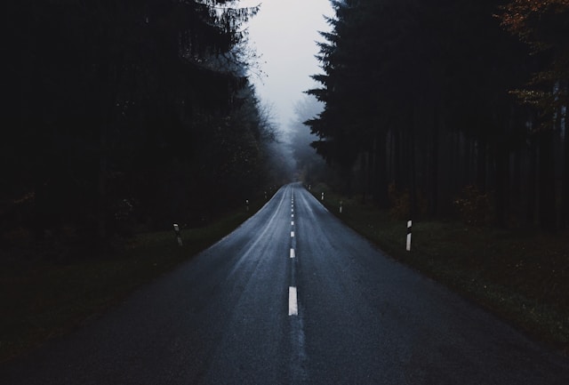 dark road